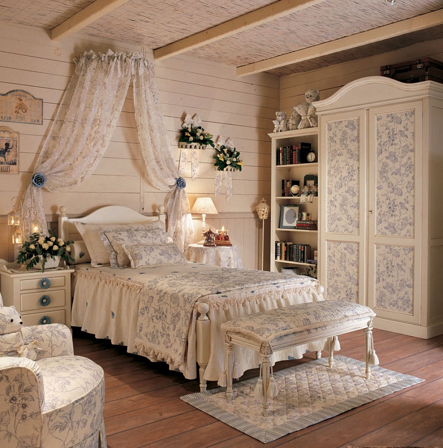 красивые интерьеры спальни в стиле прованс